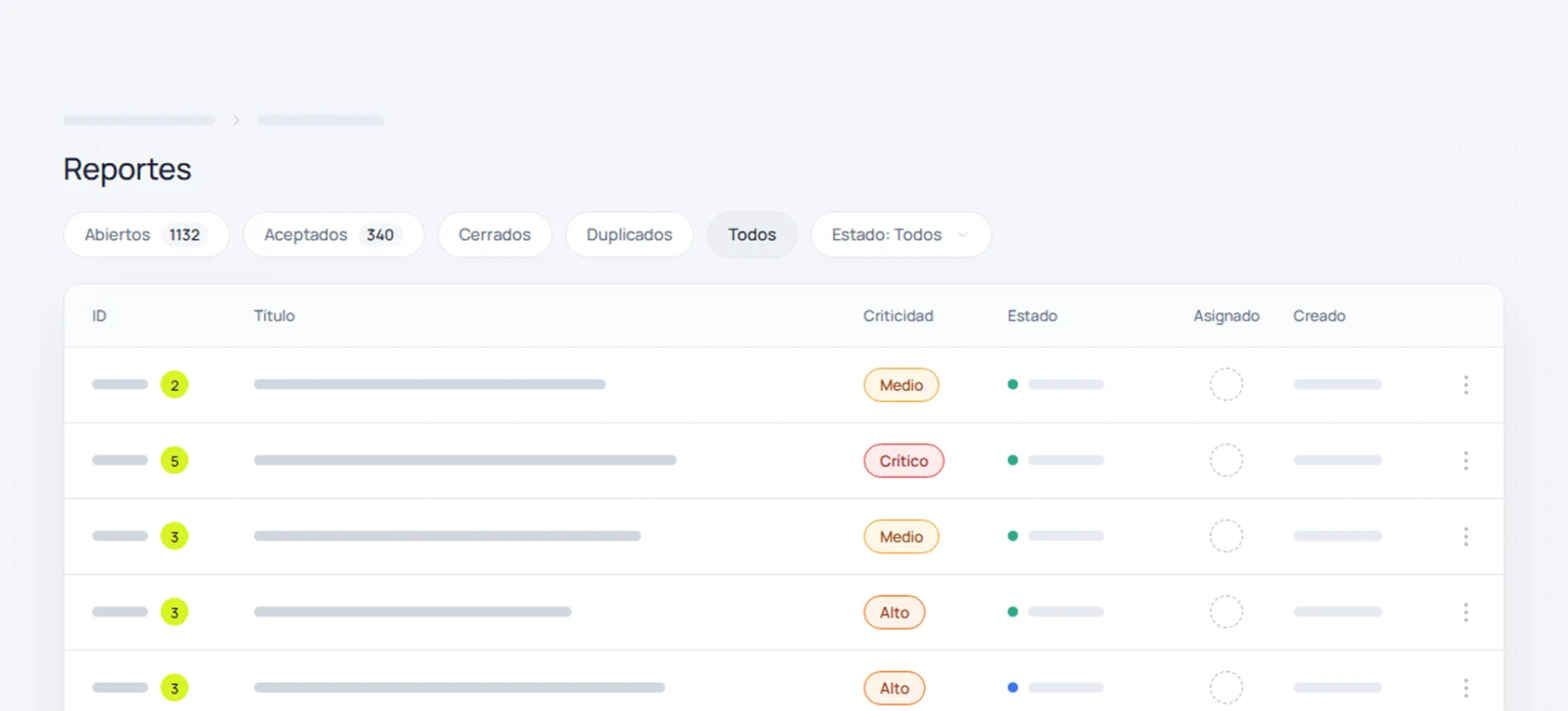 Validamos, hacemos triaje y priorizamos por ti